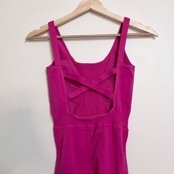 NWOT Free People Movement Good Karma Onesie In Berry - Picture 5 of 6